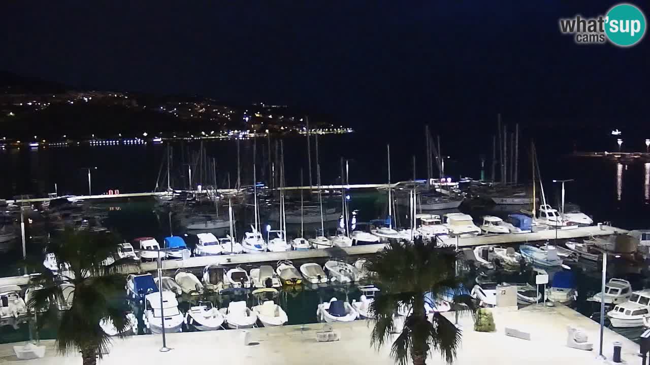 Webcam Koper – Panorama of the marina and promenade from the Grand Hotel Koper