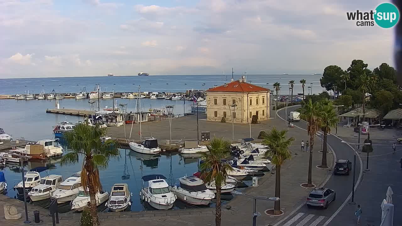 Web kamera Koper – marina i promenada – hotel Grand Koper
