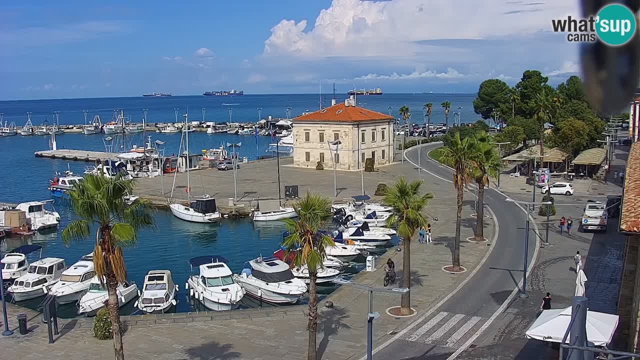 Webcam Capodistria – marina e lungo mare dall’Hotel Grand Koper