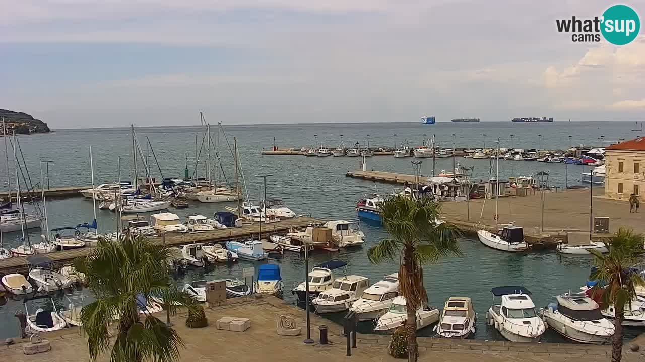 Il porto di Koper – Capodistria live webcam – porto crociere e mercantile – Slovenia