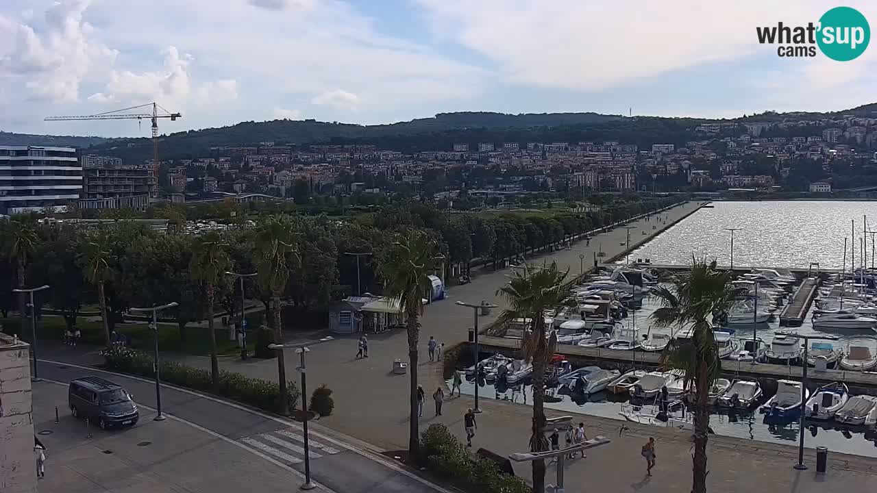 Web kamera Koper – marina i promenada – hotel Grand Koper