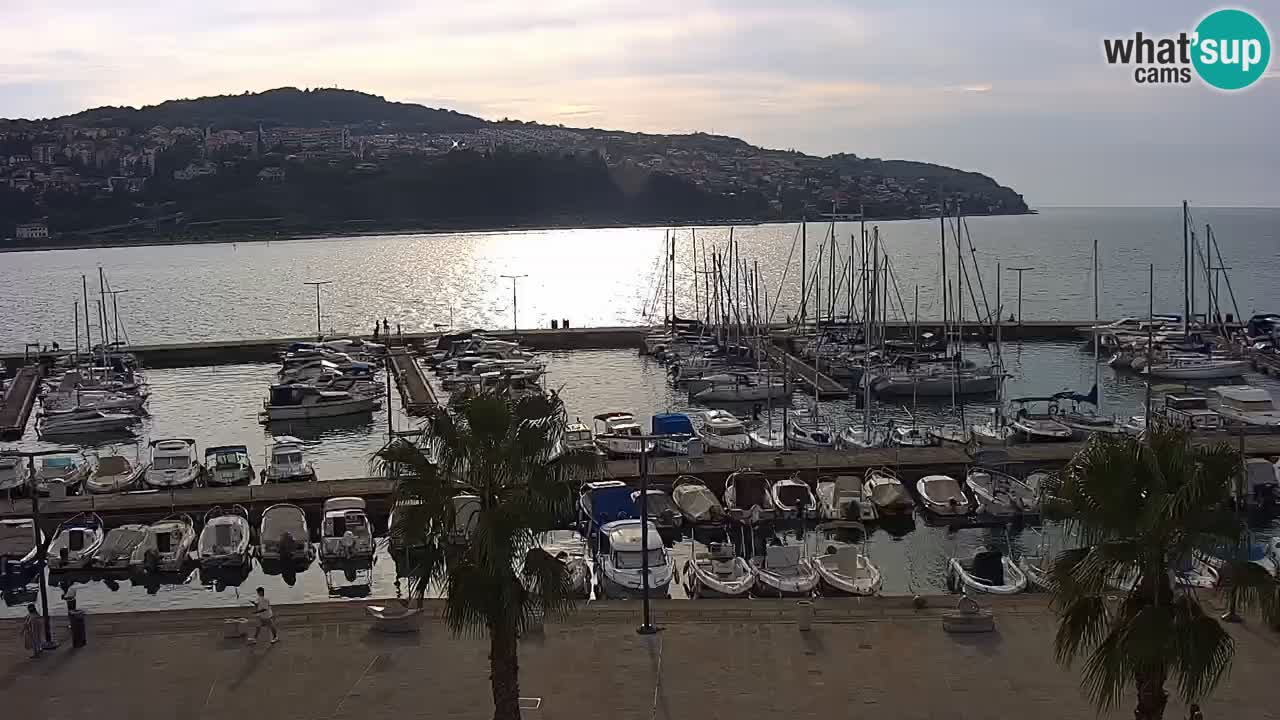 Webcam Capodistria – marina e lungo mare dall’Hotel Grand Koper