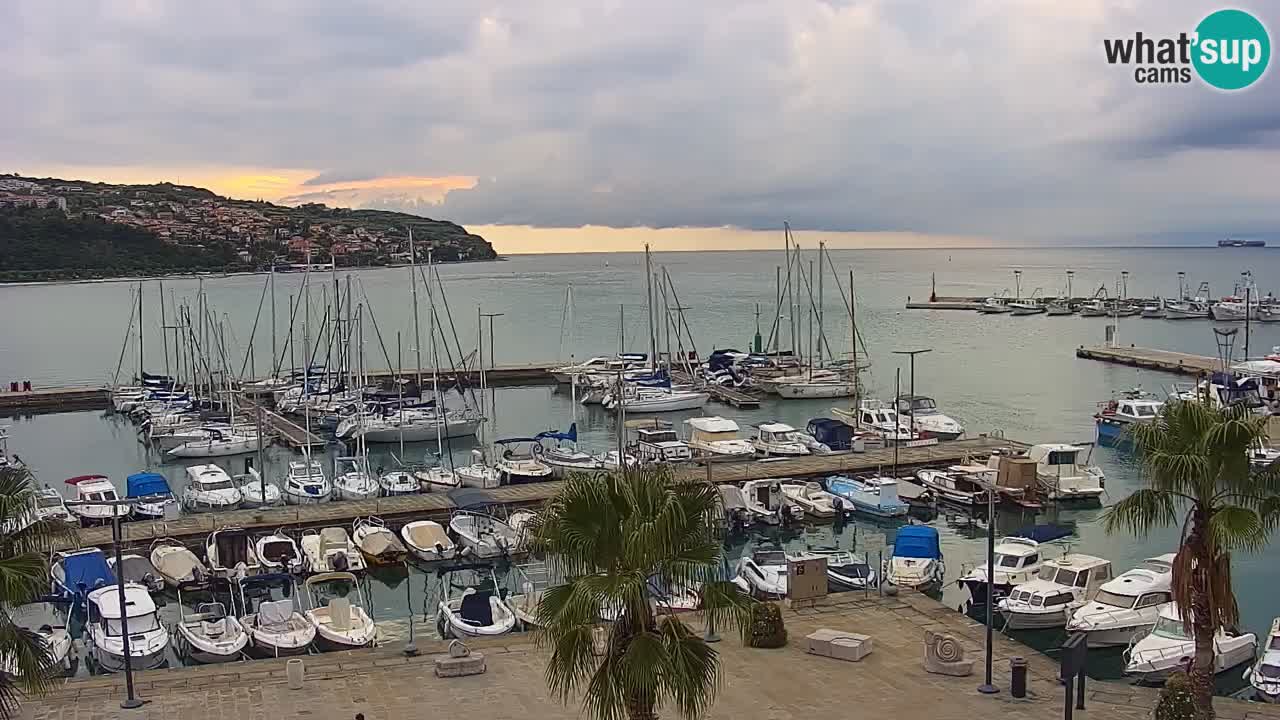Web kamera Koper – marina i promenada – hotel Grand Koper