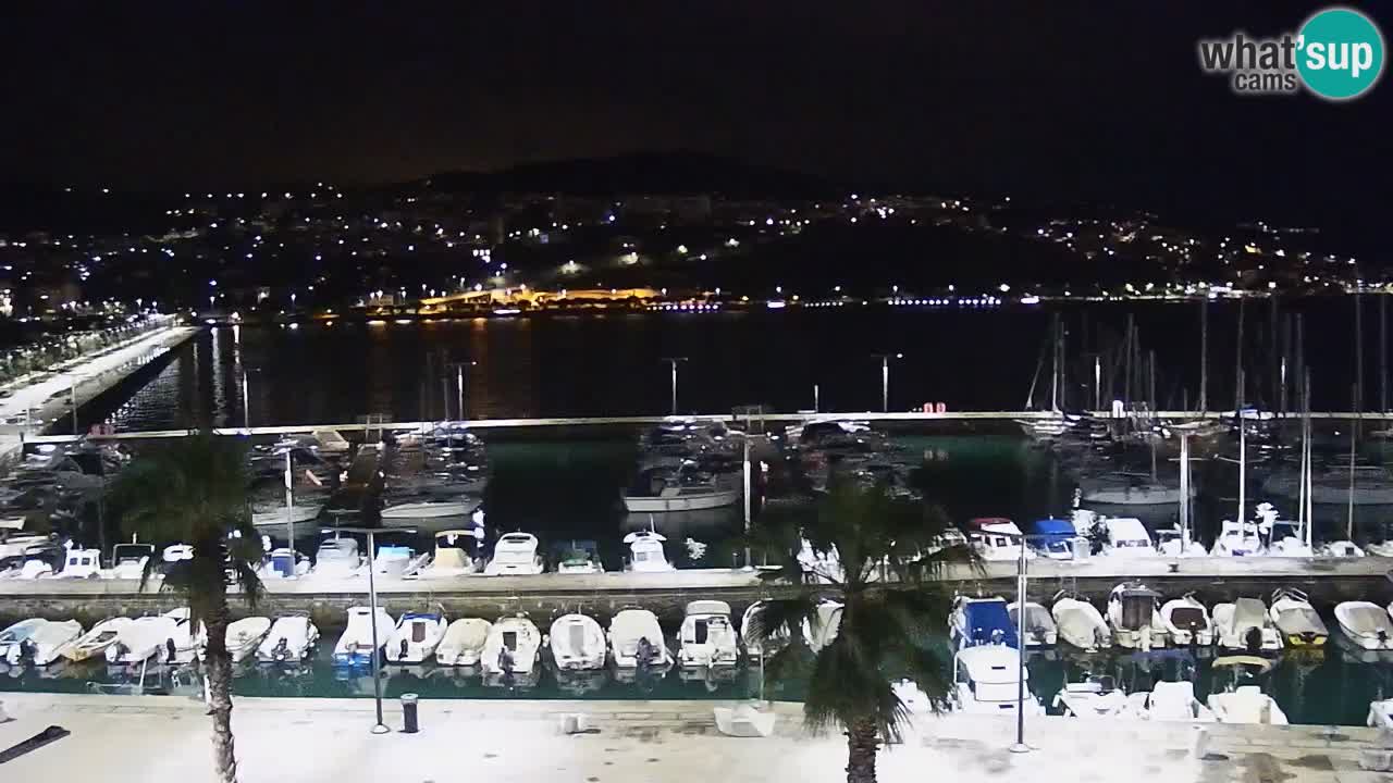 Camera en vivo Koper – puerto deportivo y paseo marítimo desde el Hotel Grand Koper