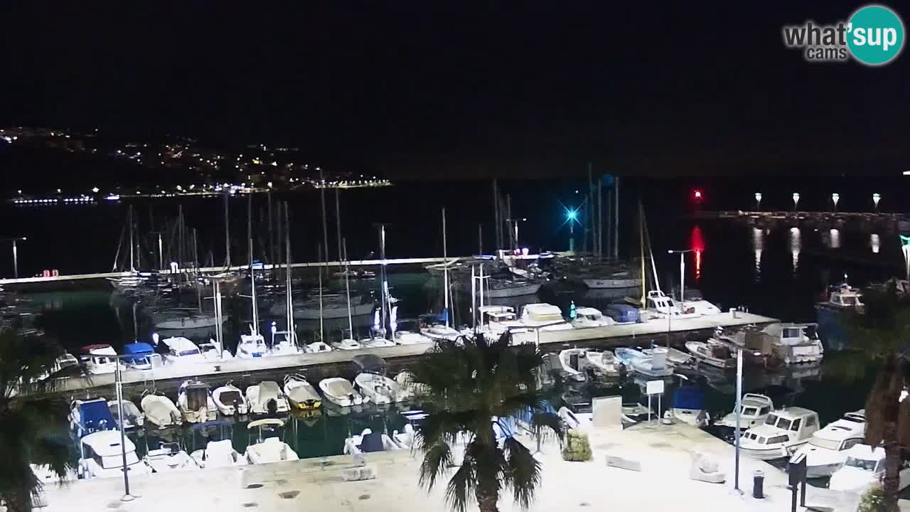 Spletna kamera Koper – Panorama na marino in promenado s Hotela Grand Koper