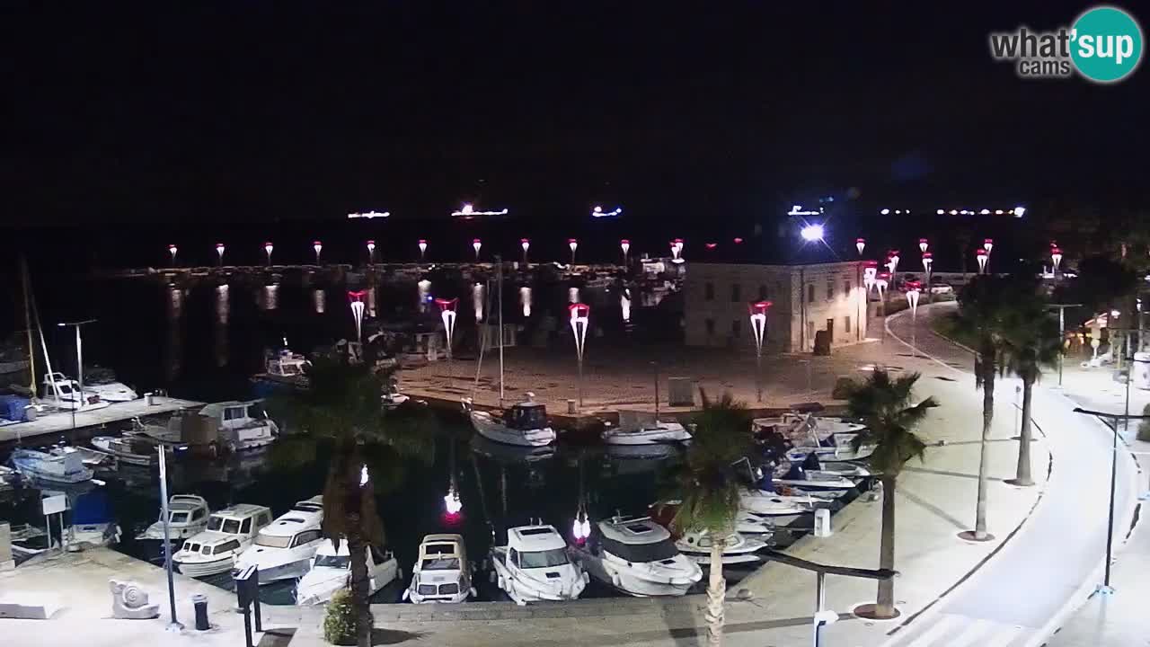 Camera en vivo Koper – puerto deportivo y paseo marítimo desde el Hotel Grand Koper