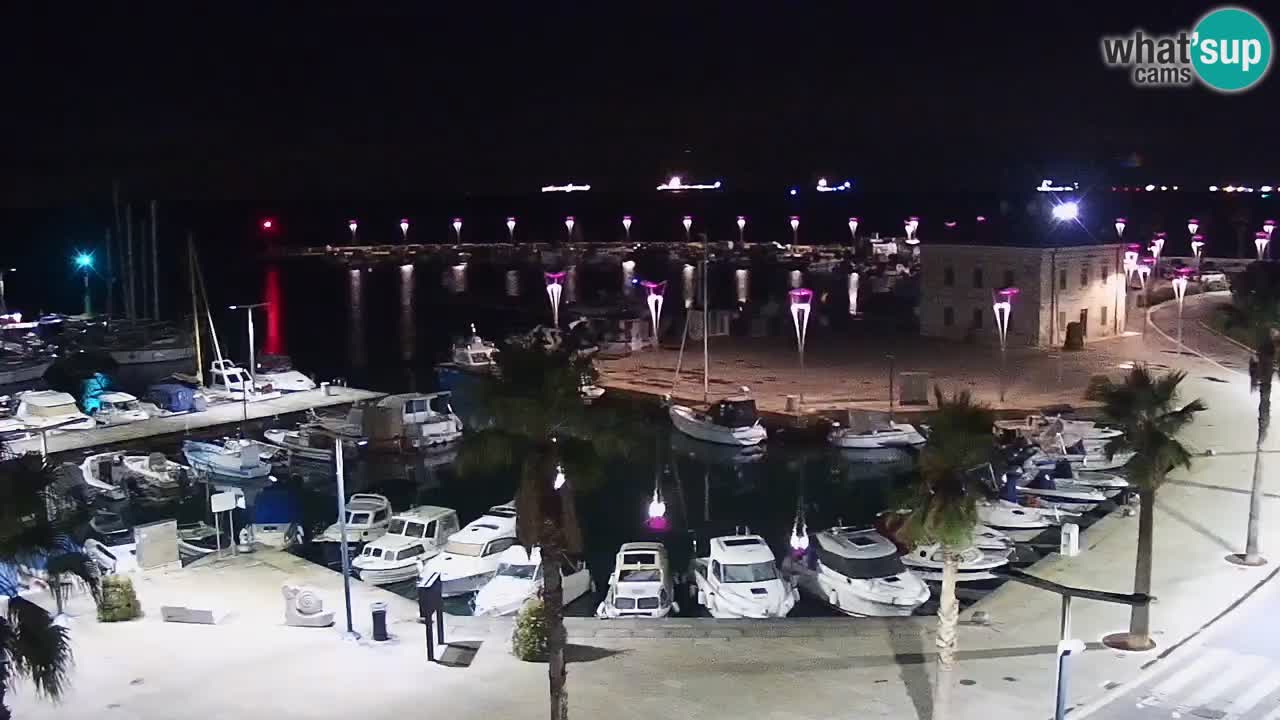 Spletna kamera Koper – Panorama na marino in promenado s Hotela Grand Koper