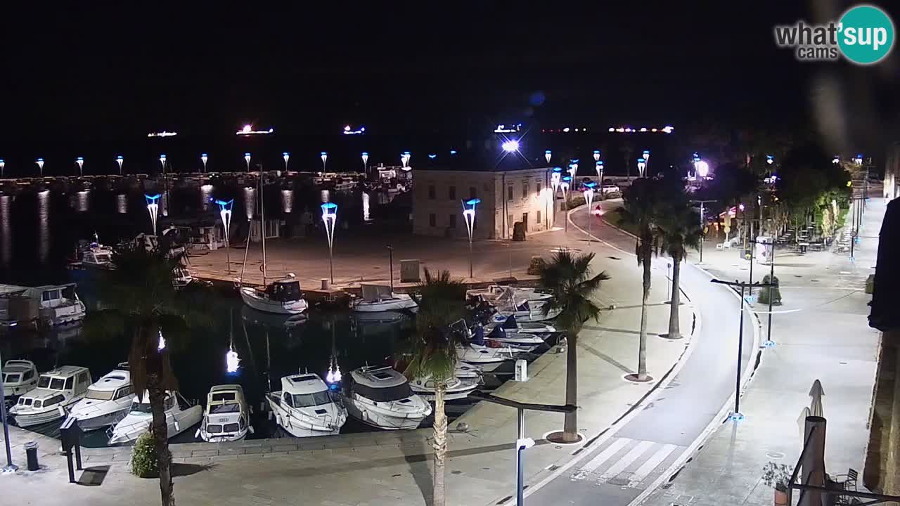 Camera en vivo Koper – puerto deportivo y paseo marítimo desde el Hotel Grand Koper
