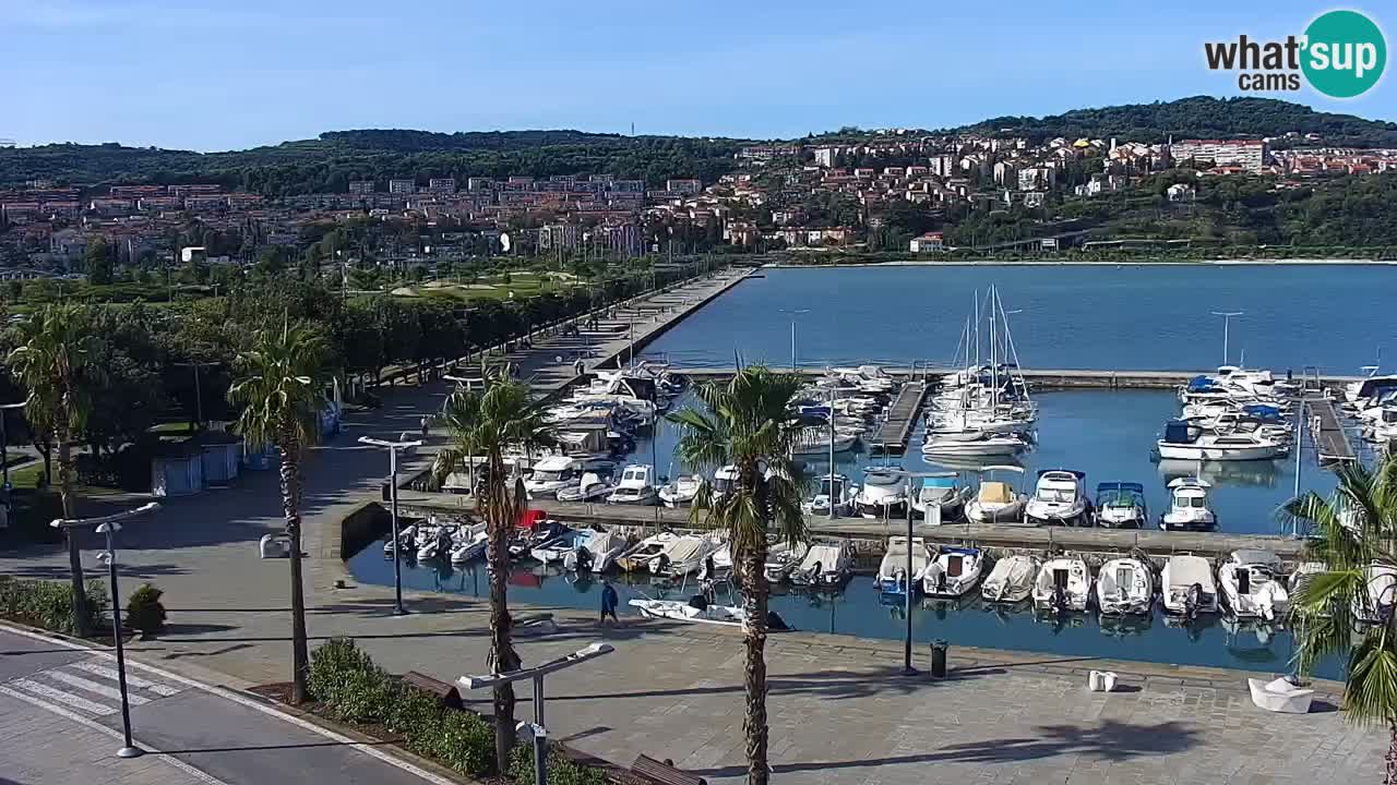 Web kamera Koper – marina i promenada – hotel Grand Koper