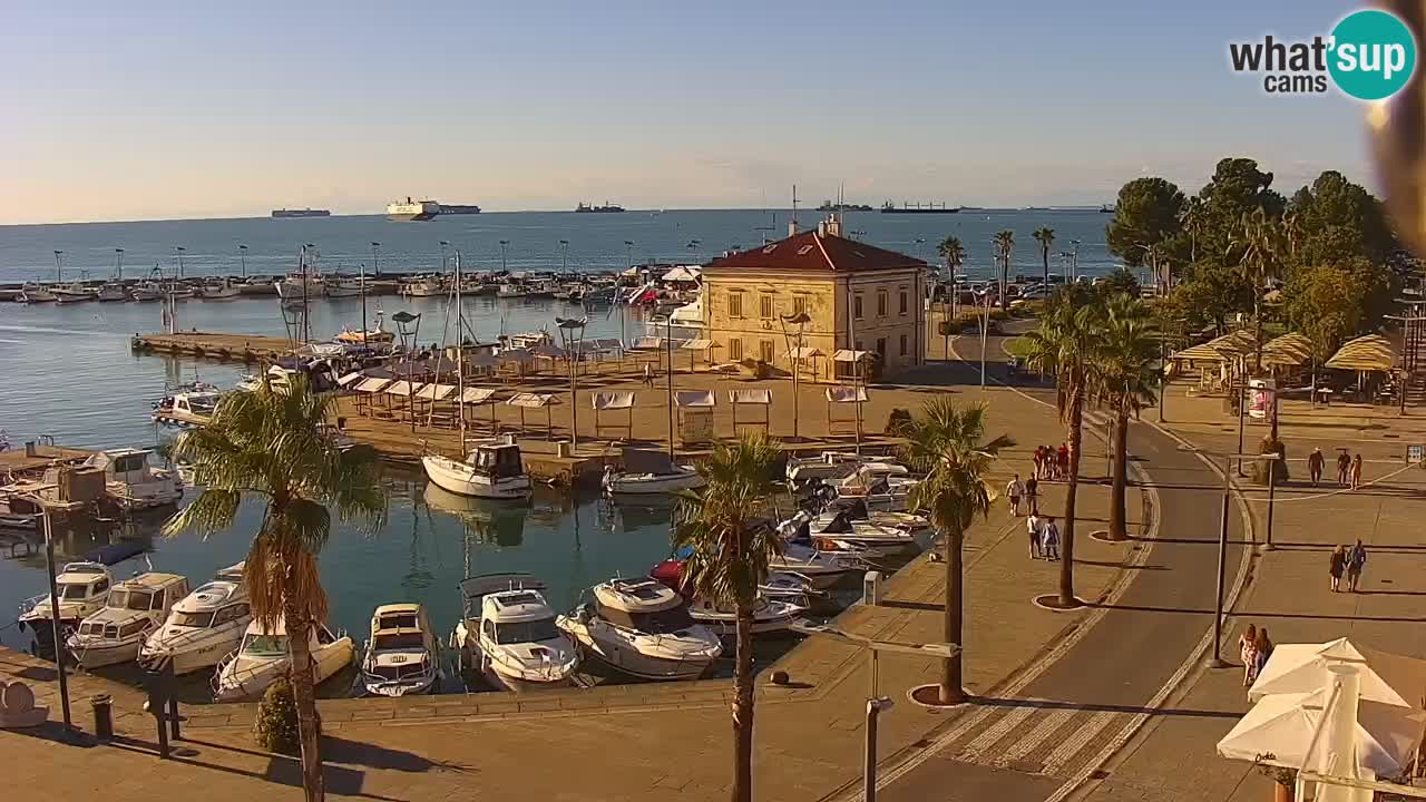 Web kamera Koper – marina i promenada – hotel Grand Koper