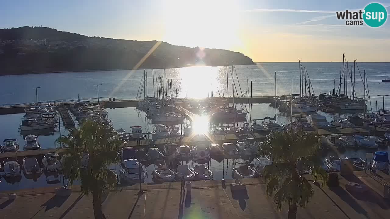 Webcam Capodistria – marina e lungo mare dall’Hotel Grand Koper