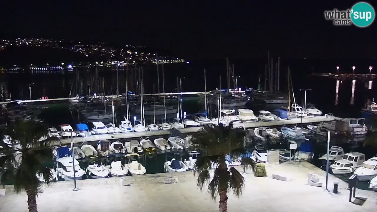 Webcam Koper – Panorama de la marina et de la promenade depuis le Grand Hotel Koper