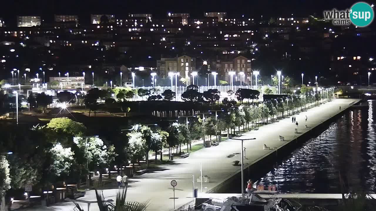 Webcam Koper – Panorama de la marina et de la promenade depuis le Grand Hotel Koper