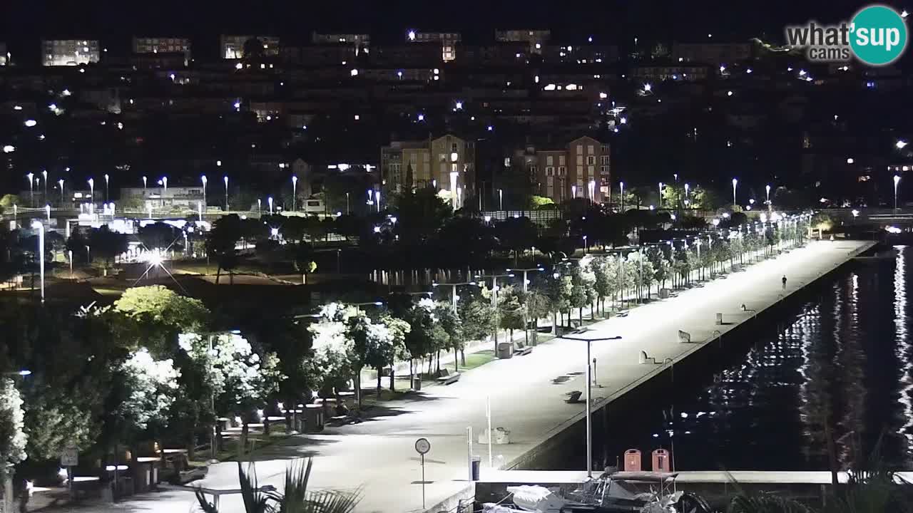 Webcam Koper – Panorama of the marina and promenade from the Grand Hotel Koper