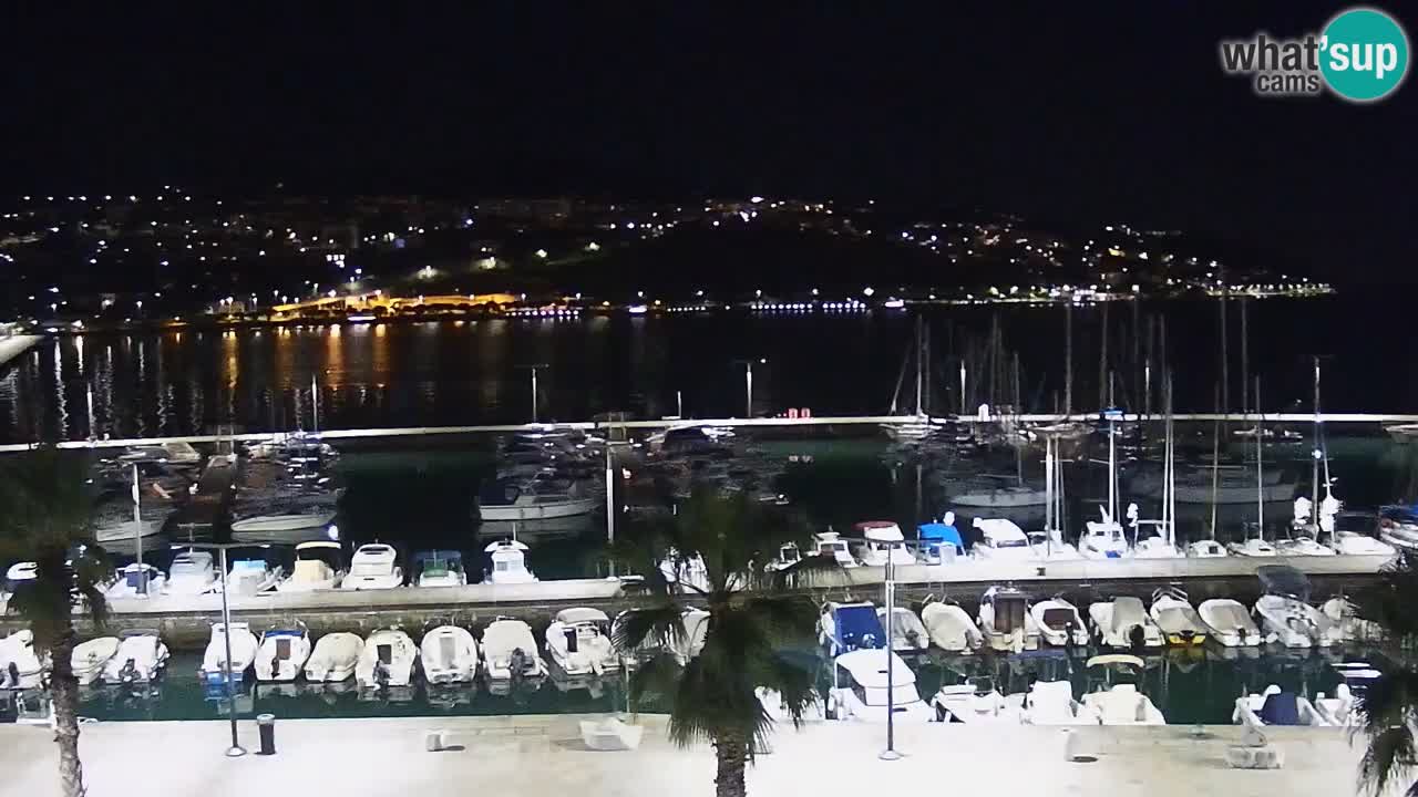 Camera en vivo Koper – puerto deportivo y paseo marítimo desde el Hotel Grand Koper