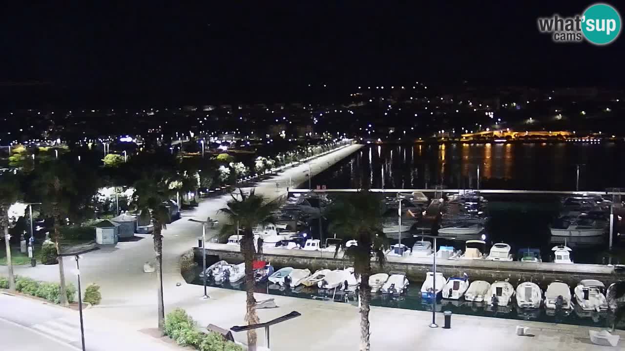 Spletna kamera Koper – Panorama na marino in promenado s Hotela Grand Koper