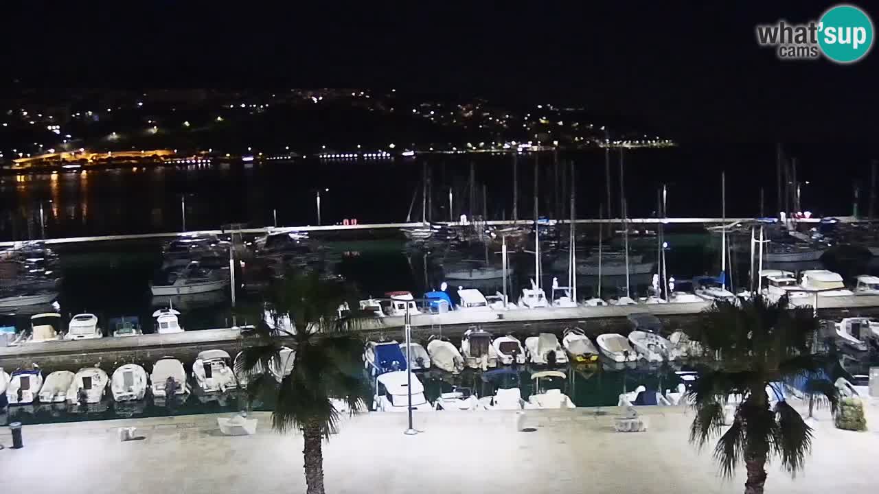 Camera en vivo Koper – puerto deportivo y paseo marítimo desde el Hotel Grand Koper