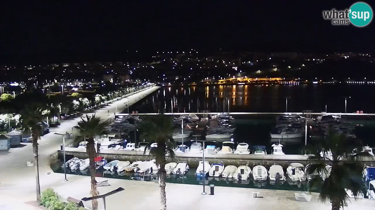 Camera en vivo Koper – puerto deportivo y paseo marítimo desde el Hotel Grand Koper