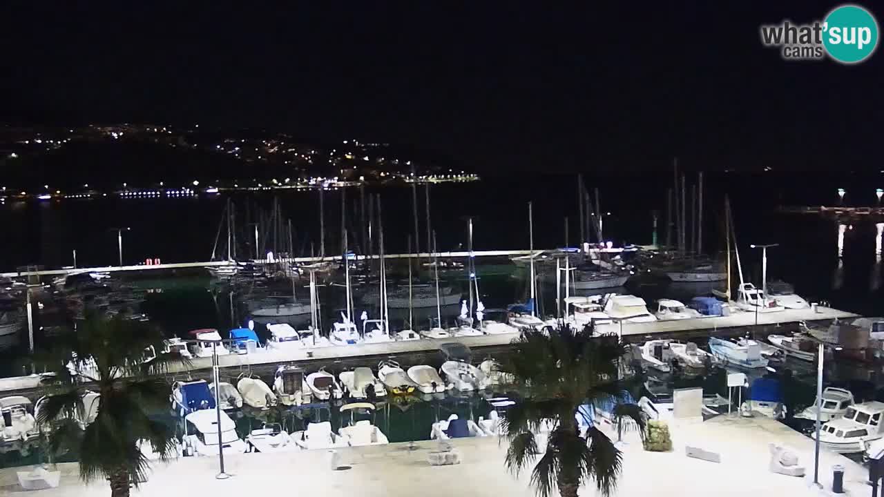 Spletna kamera Koper – Panorama na marino in promenado s Hotela Grand Koper