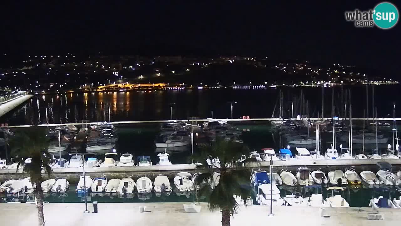 Camera en vivo Koper – puerto deportivo y paseo marítimo desde el Hotel Grand Koper