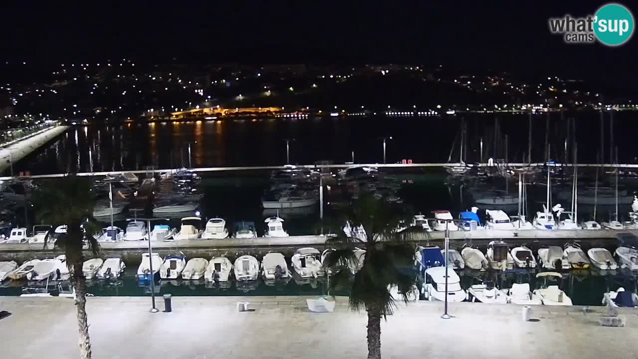 Camera en vivo Koper – puerto deportivo y paseo marítimo desde el Hotel Grand Koper