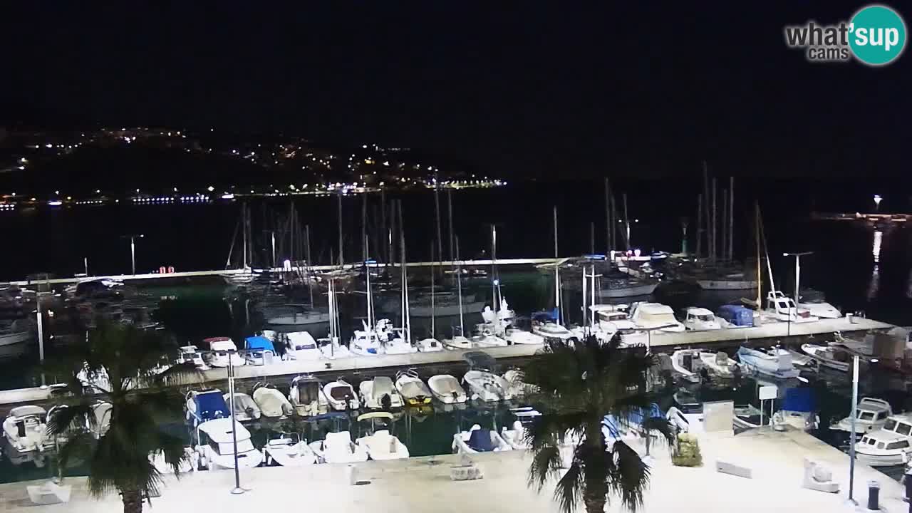 Camera en vivo Koper – puerto deportivo y paseo marítimo desde el Hotel Grand Koper
