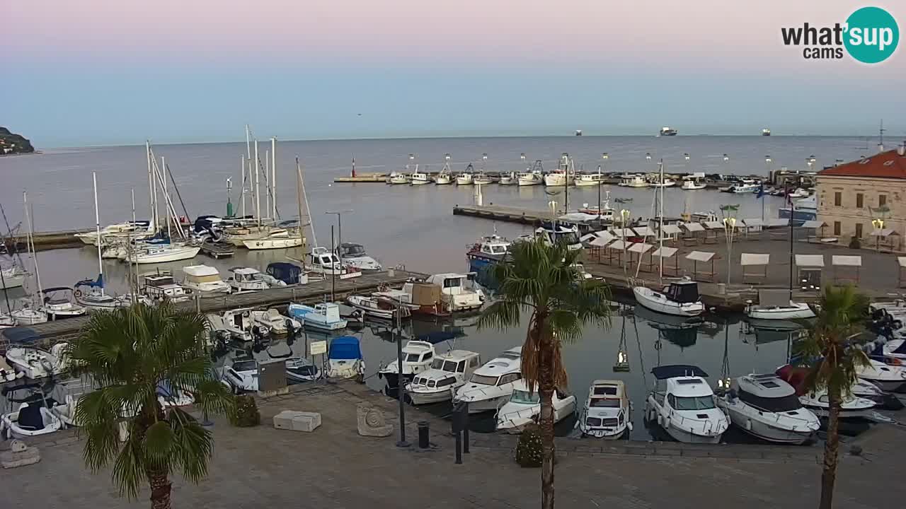 Spletna kamera Koper – Panorama na marino in promenado s Hotela Grand Koper