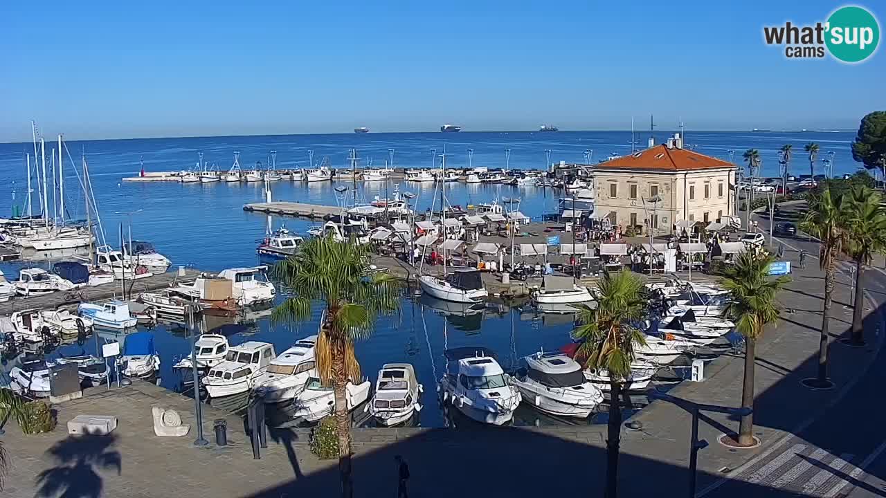 Web kamera Koper – marina i promenada – hotel Grand Koper