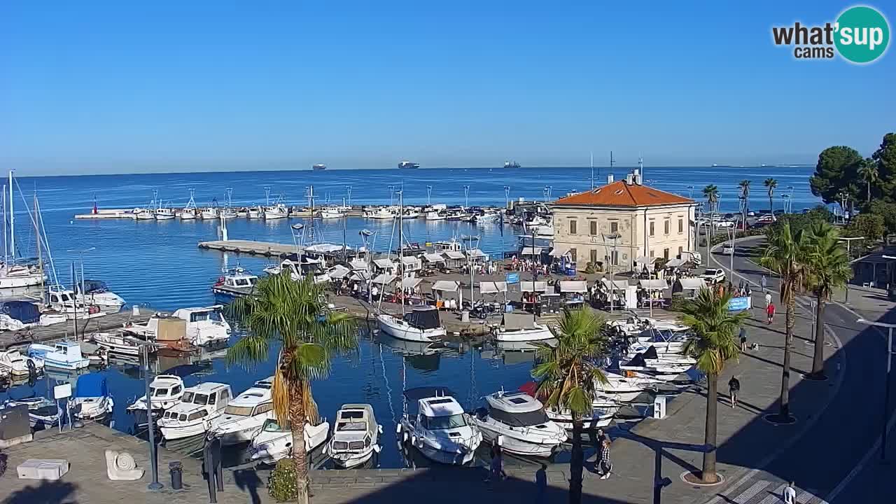 Webcam Capodistria – marina e lungo mare dall’Hotel Grand Koper