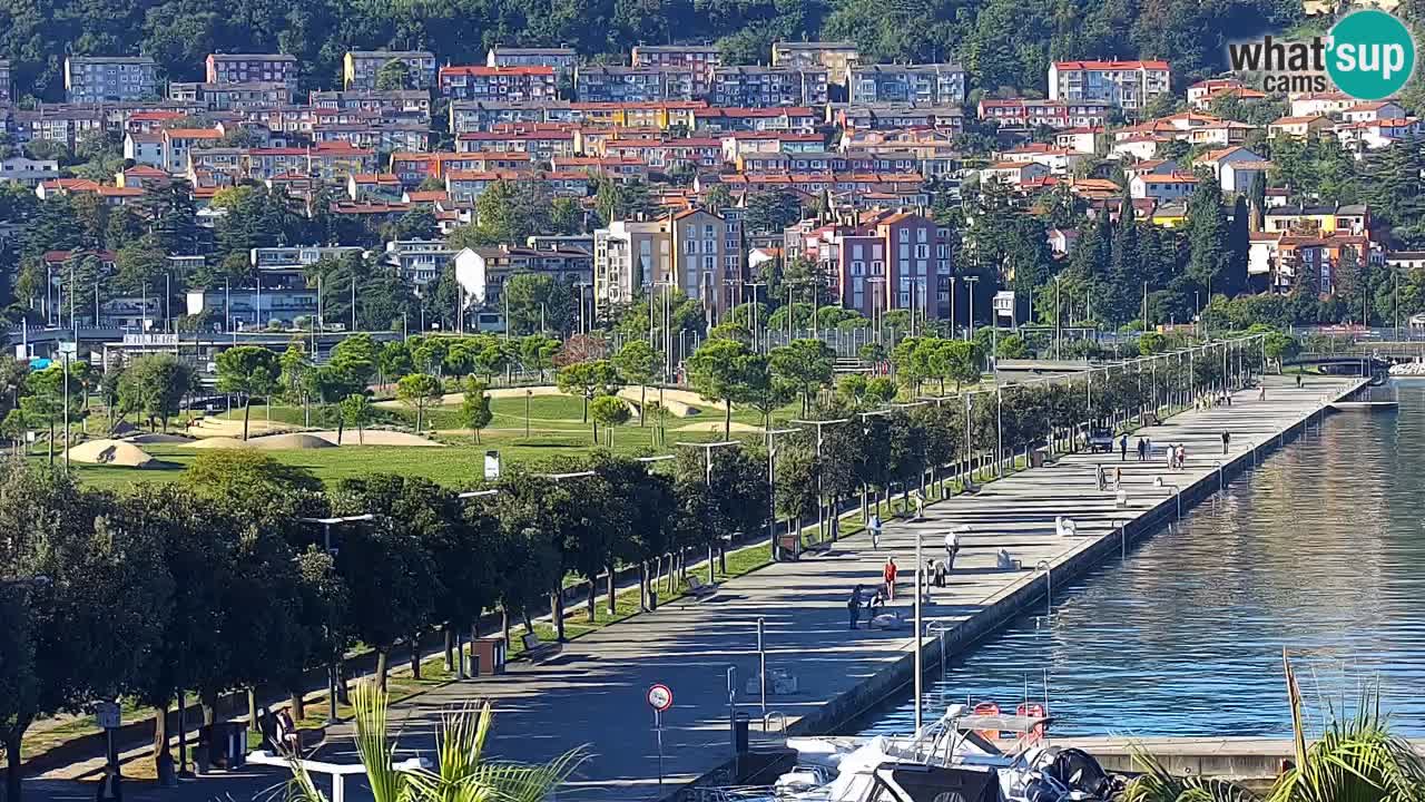 Camera en vivo Koper – puerto deportivo y paseo marítimo desde el Hotel Grand Koper