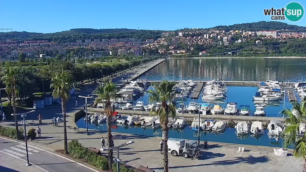 Web kamera Koper – marina i promenada – hotel Grand Koper