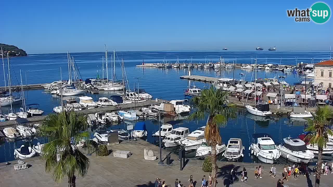 Webcam Capodistria – marina e lungo mare dall’Hotel Grand Koper