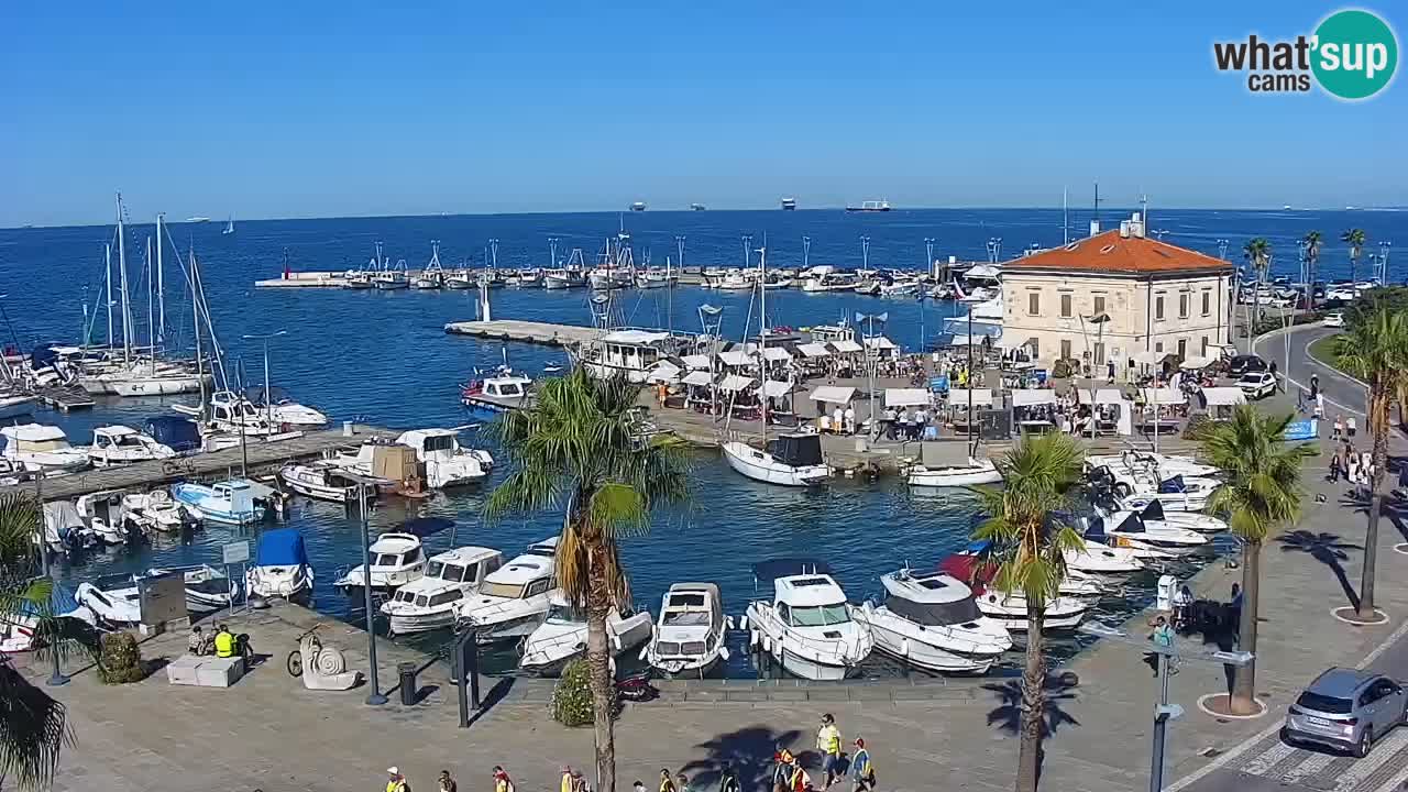 Web kamera Koper – marina i promenada – hotel Grand Koper