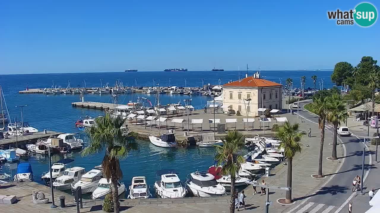 Web kamera Koper – marina i promenada – hotel Grand Koper