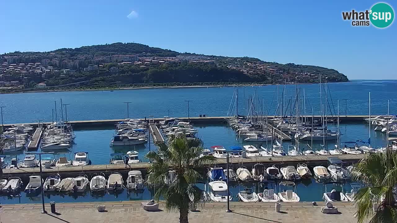 Webcam Capodistria – marina e lungo mare dall’Hotel Grand Koper