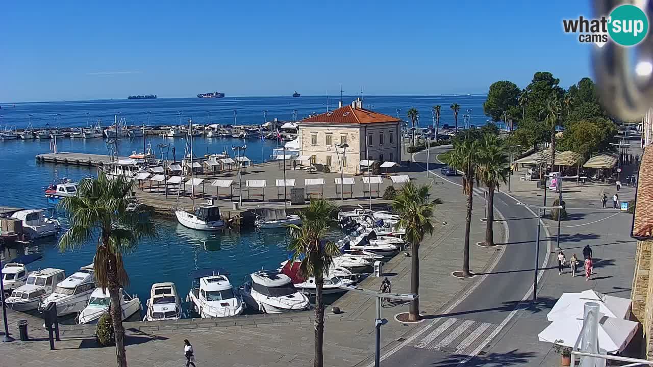 Web kamera Koper – marina i promenada – hotel Grand Koper