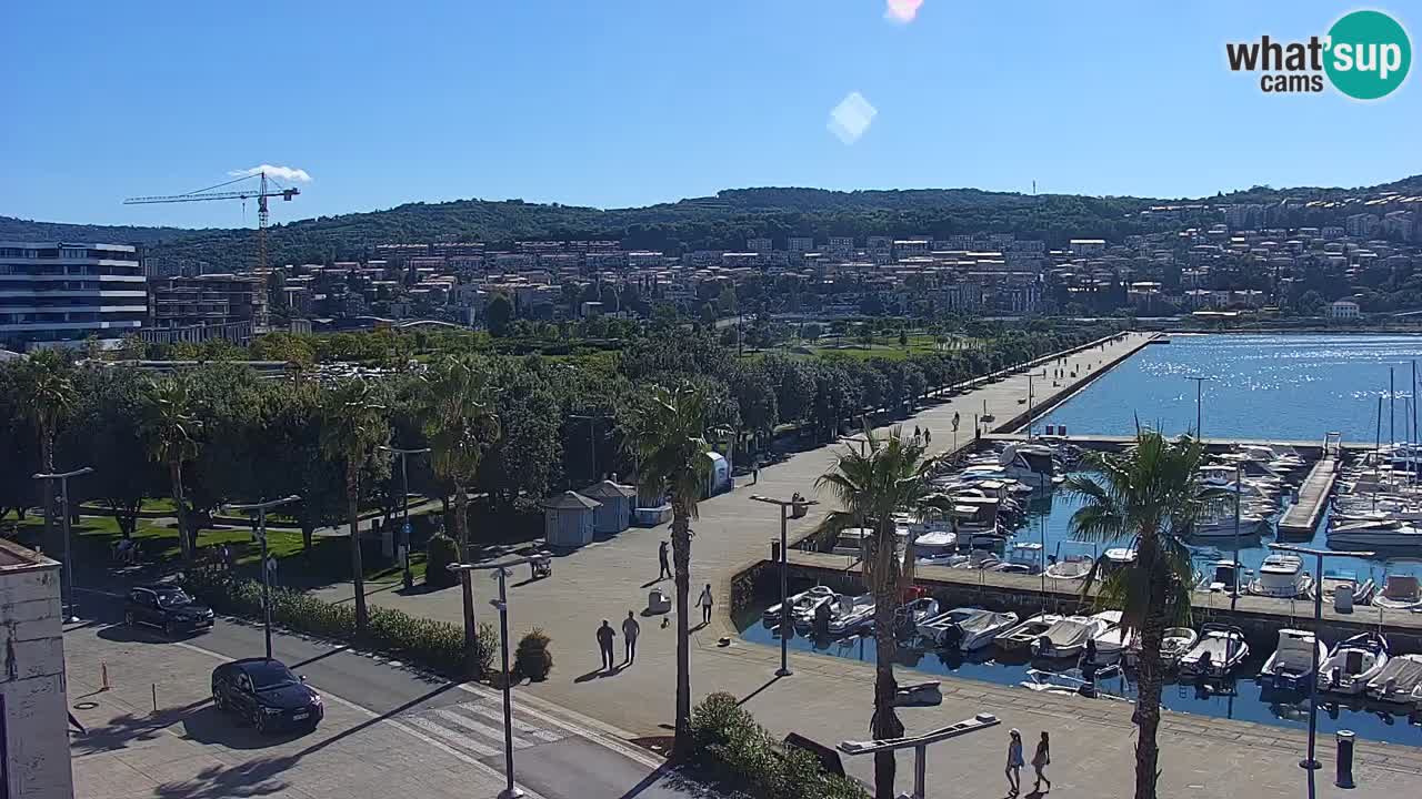 Web kamera Koper – marina i promenada – hotel Grand Koper