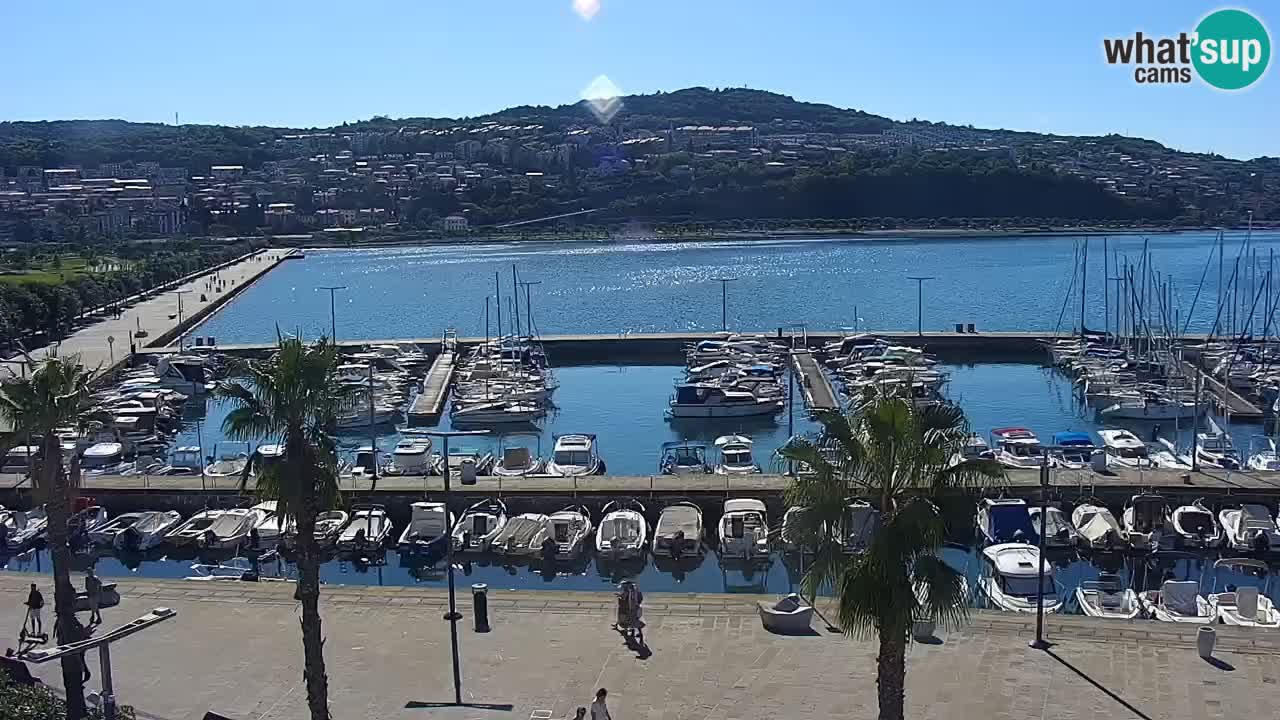 Web kamera Koper – marina i promenada – hotel Grand Koper