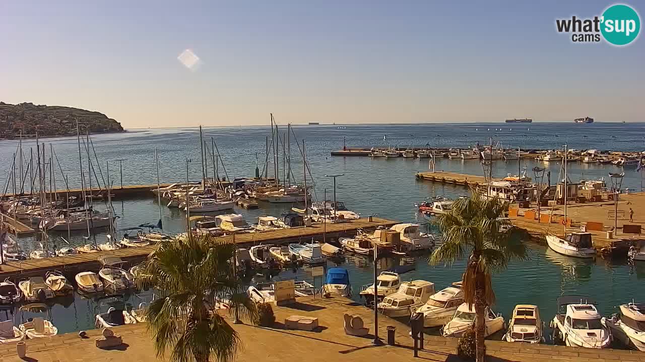 Webcam Capodistria – marina e lungo mare dall’Hotel Grand Koper