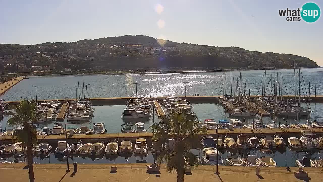 Web kamera Koper – marina i promenada – hotel Grand Koper