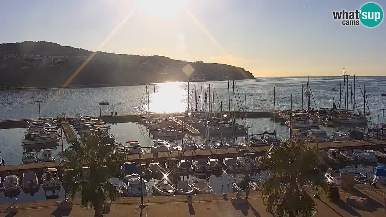 Webcam Capodistria – marina e lungo mare dall’Hotel Grand Koper