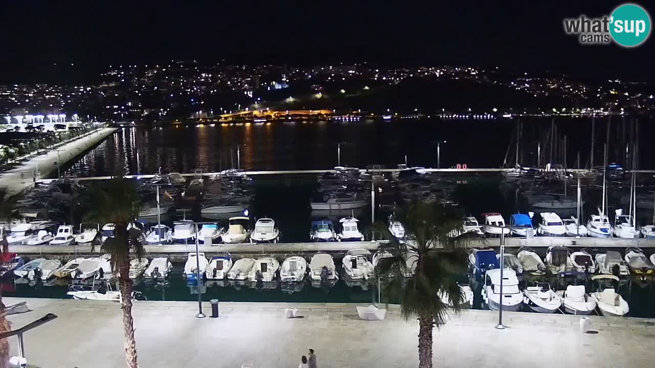 Camera en vivo Koper – puerto deportivo y paseo marítimo desde el Hotel Grand Koper