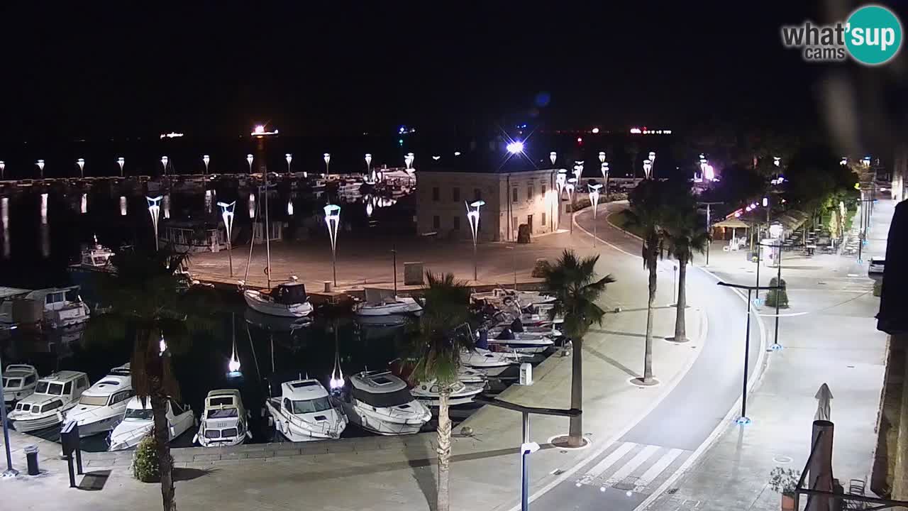 Webcam Koper – Panorama of the marina and promenade from the Grand Hotel Koper