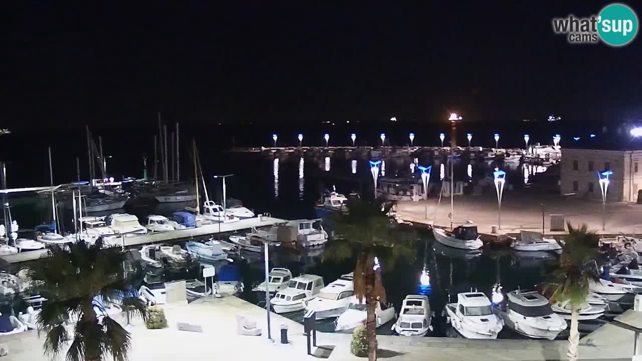 Spletna kamera Koper – Panorama na marino in promenado s Hotela Grand Koper