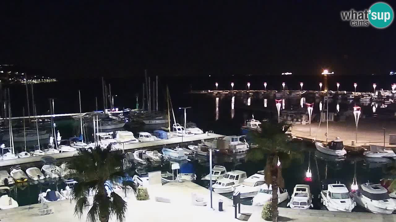 Webcam Capodistria – marina e lungo mare dall’Hotel Grand Koper