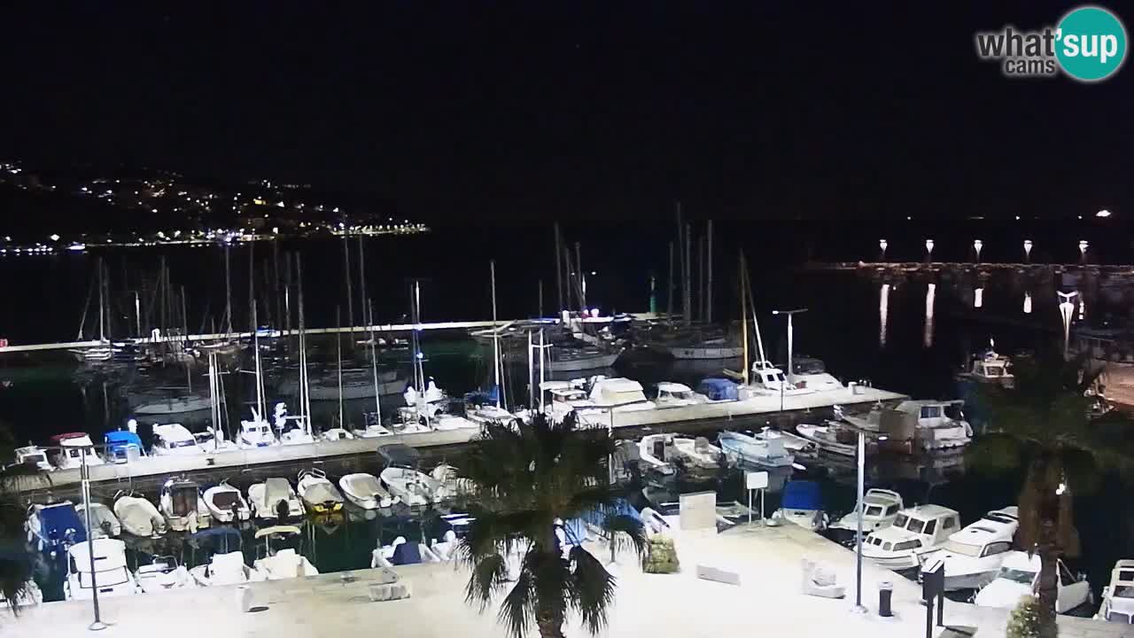Spletna kamera Koper – Panorama na marino in promenado s Hotela Grand Koper