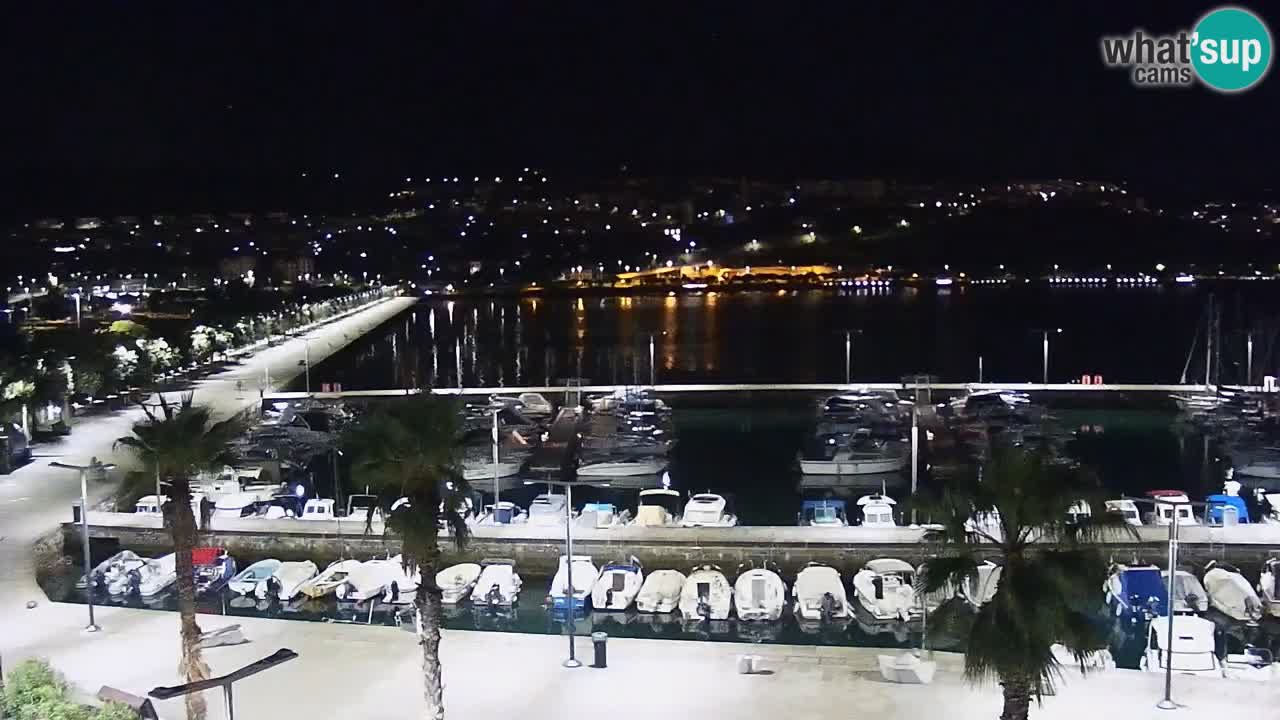 Spletna kamera Koper – Panorama na marino in promenado s Hotela Grand Koper