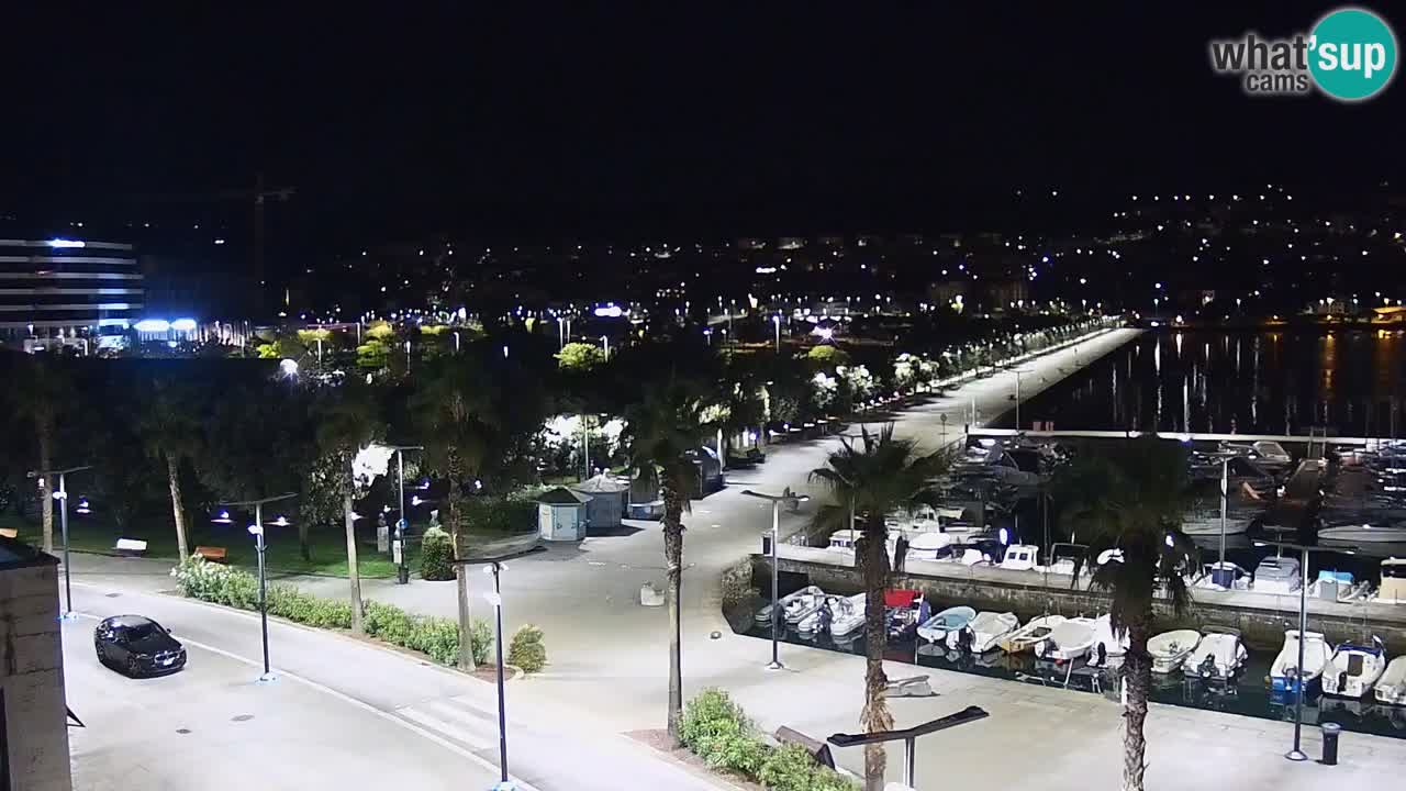 Camera en vivo Koper – puerto deportivo y paseo marítimo desde el Hotel Grand Koper