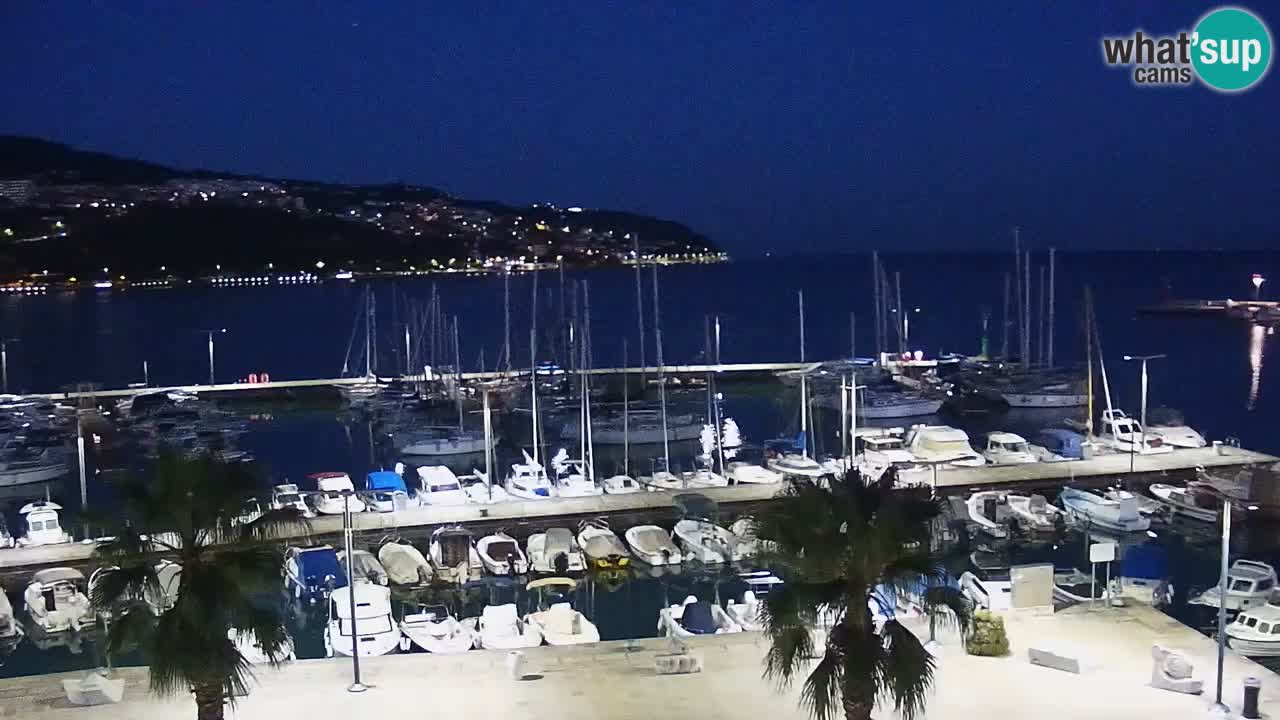 Spletna kamera Koper – Panorama na marino in promenado s Hotela Grand Koper