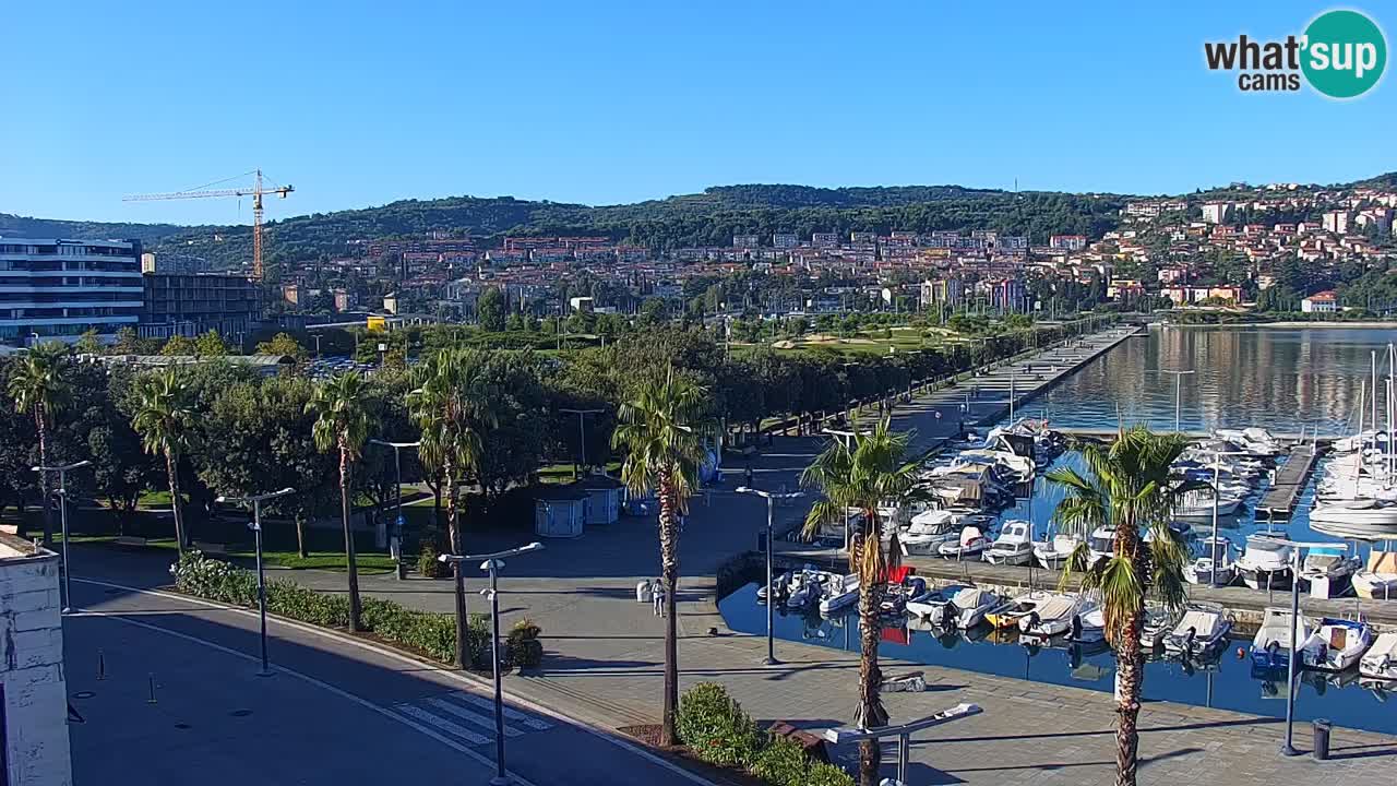 Webcam en direct du port de Koper – port de croisière et de fret – Slovénie